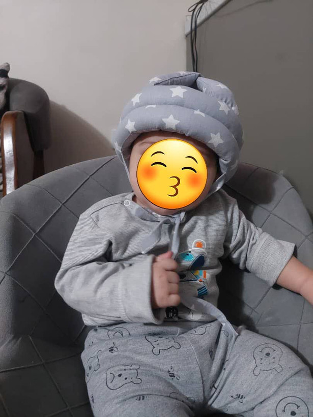 ضربه گیر سر نوزاد کتان نخ - قابل تنظیم
